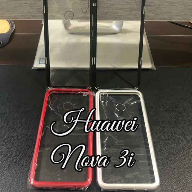 ✪Recommended,, NOVa 3I HUAWEI PREMIUM MAGNETIC Glass Case Casing Magnetik 2IN1 **W.