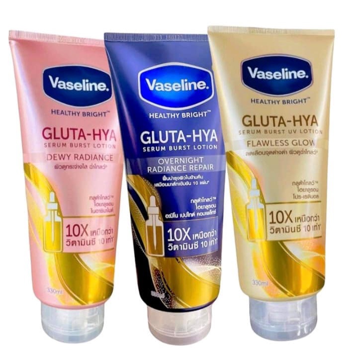 Jual VASELINE GLUTA HYA UV LOTION DEWY RADIANCE FLAWLESS BRIGHT