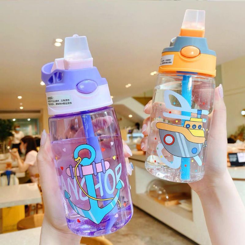 Botol Minum Anak Karakter TRANS COUNTRY SEA Ukuran 480ml