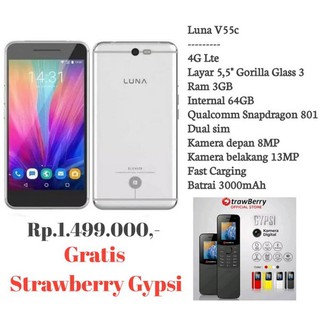 Luna Elevate V55c 64gb Garansi Resmi Luna Shopee Indonesia