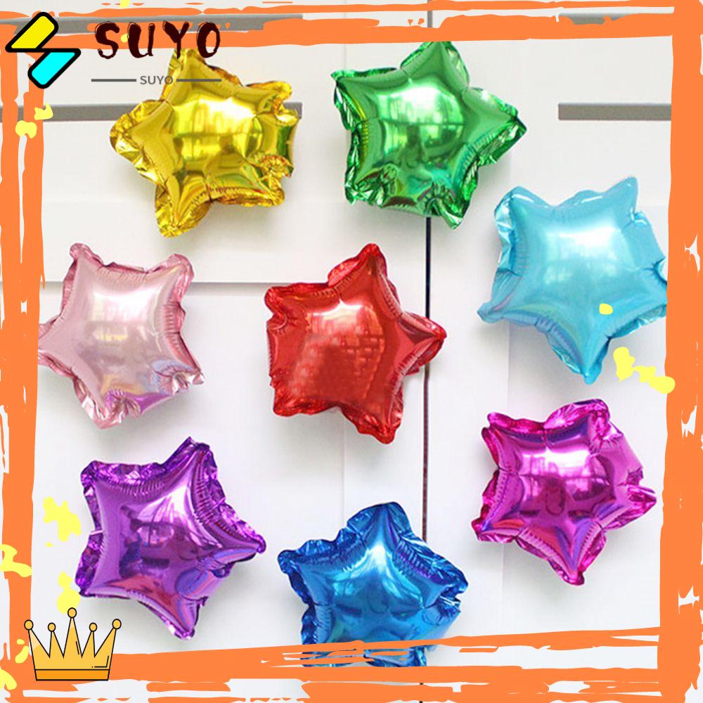 Suyo Balon Foil Bentuk Hati Tulisan Happy Birthday Ukuran 5 Inci