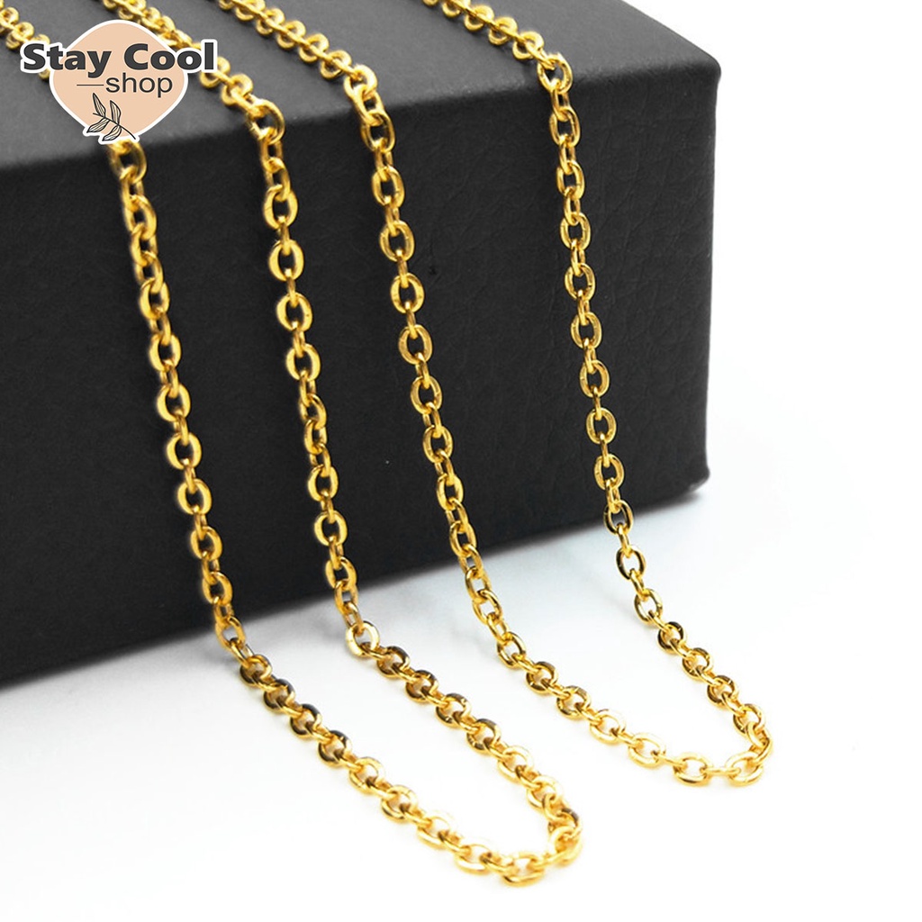 Kalung Rantai Pria dan Wanita Model Gepeng Terbaru High Quality Import