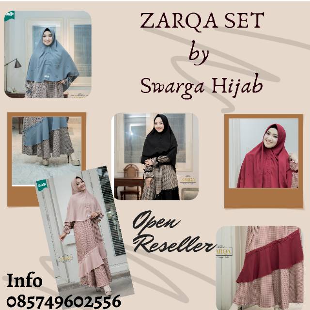 Zarqa set by Swarga Hijab
