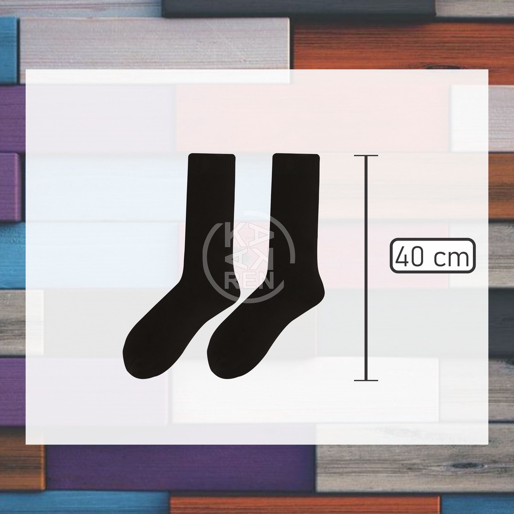 Kakaren Kaos Kaki Pria TNI Polos Hitam Dan Loreng