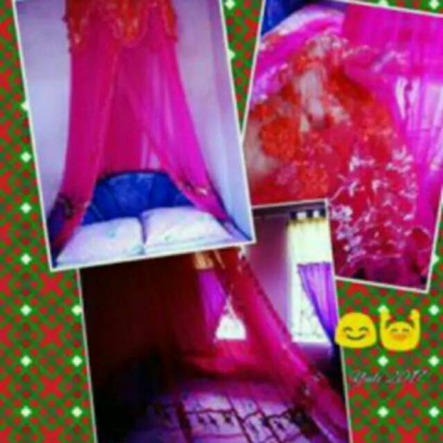 Kelambu gantung burkat tebal