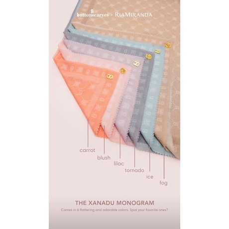 Buttonscarves x Ria Miranda | Xanadu monogram scarf