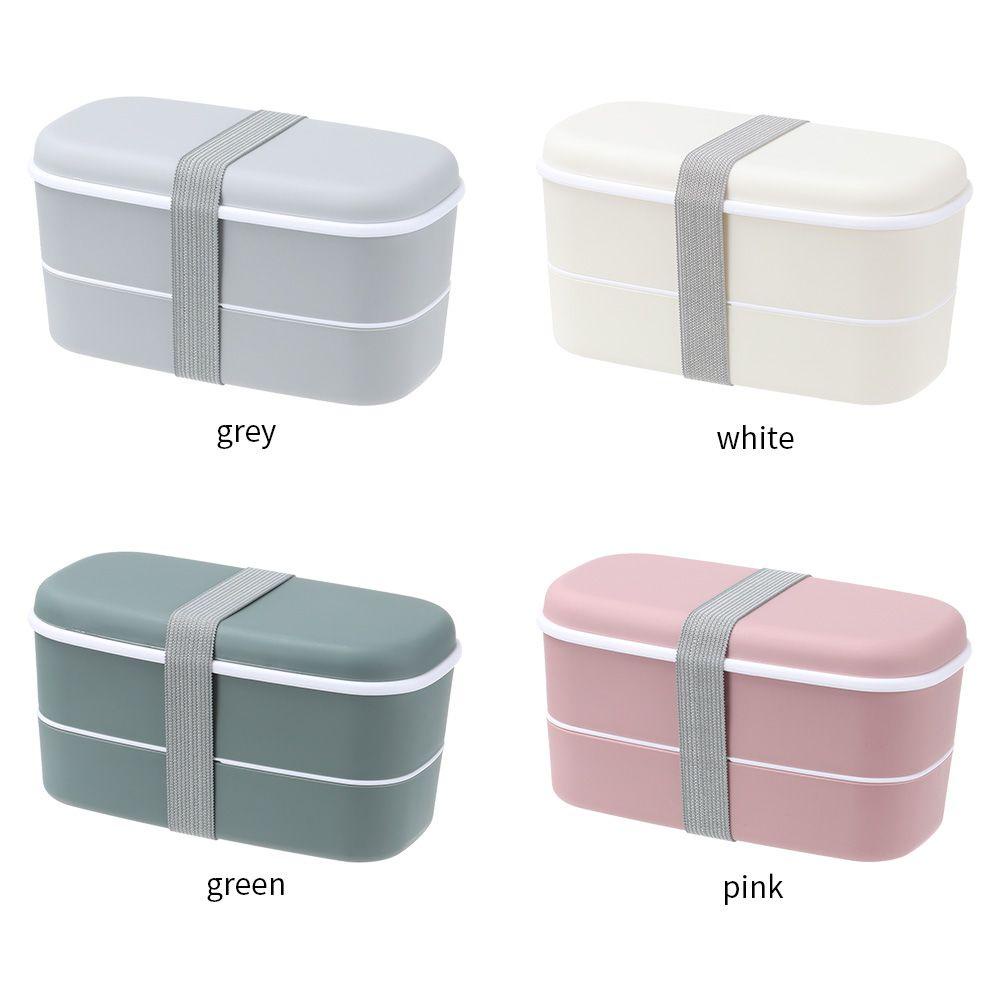 Top Bento Box Sekat Double Layers Sekat Kotak Bekal Fresh-keeping