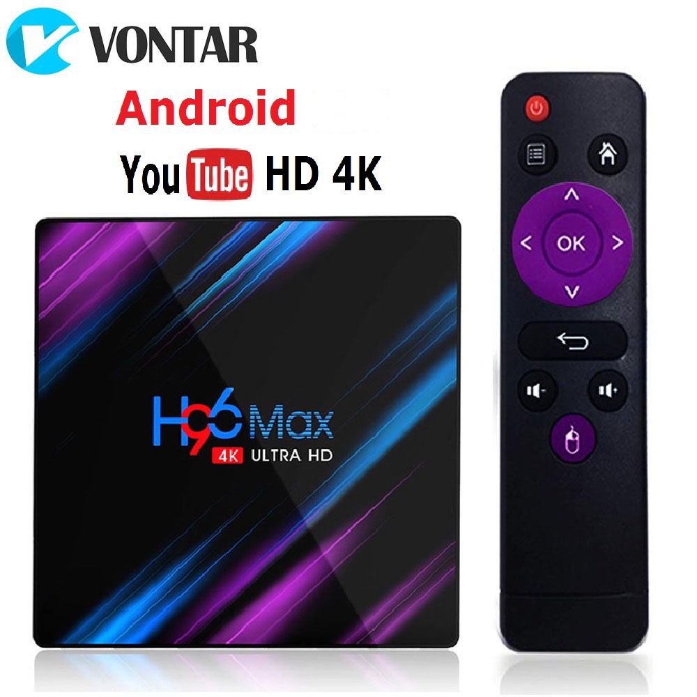 Smart TV Box 4K Android 10.0 4GB 32GB - H96 MAX - Vontar Mini