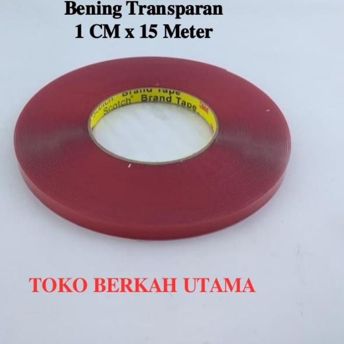

Paling Laris!! Double tape 3M clear bening 1 cm x 15 meter 100% Awet !!