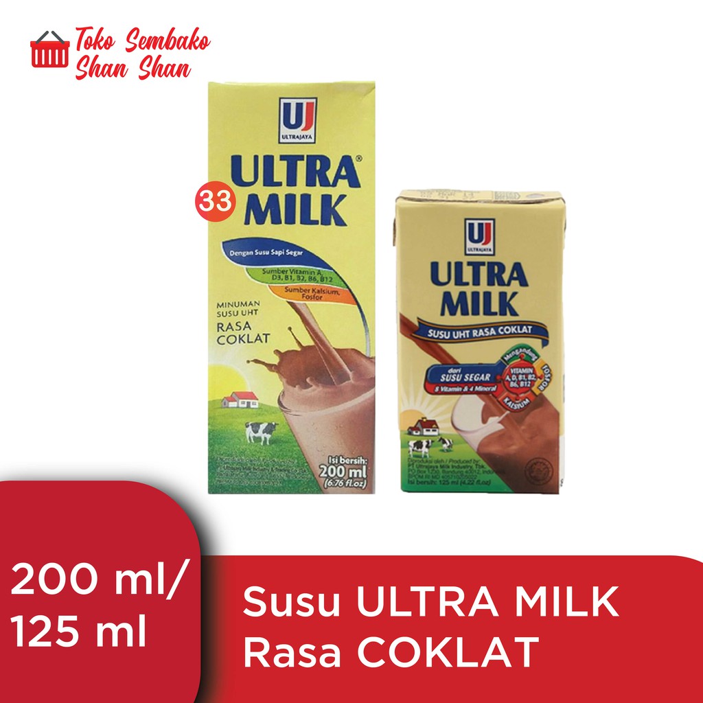 

SUSU ULTRA MINI UHT RASA COKLAT 125 ML & 200 ML