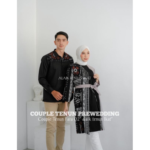 (READY STOK) COUPLE TENUN FARA 02 KEMEJA TENUN DAN DRESS TENUN