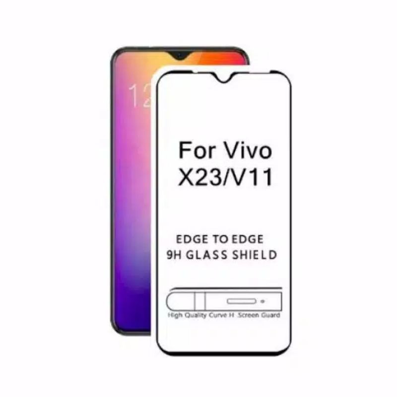 TEMPERED GLASS FULL VIVO V11 COVER KUALITAS PREMIUM QUALITY