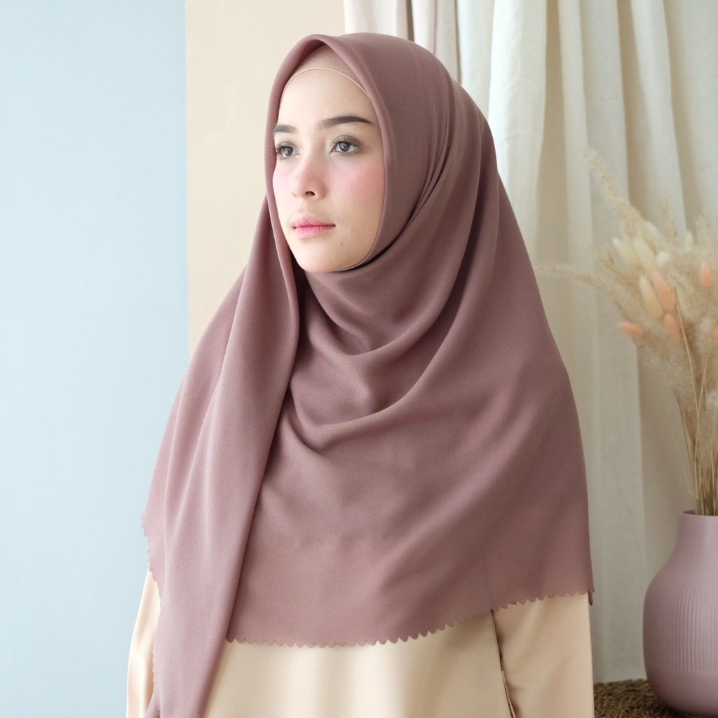 Helen Shop86 Bella Square Laser Cut Segi Empat Pollycotton Premium 115x115 Hijab Bela Square Lasercut Terbaru Jilbab Wanita Muslimah Terlaris Kerudung Cewek Kekinian