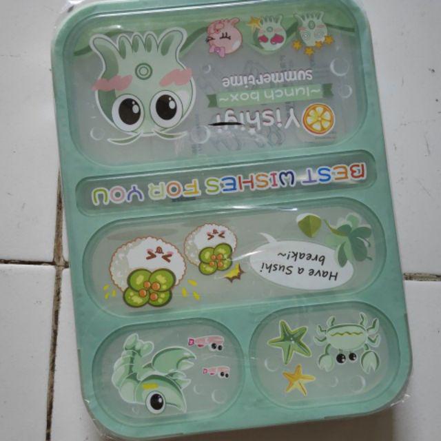 Alfaindo Lunch Box Kotak Makan Anak Bpa Free Yooyee Yy590 Sekat 5 Bubblewarp