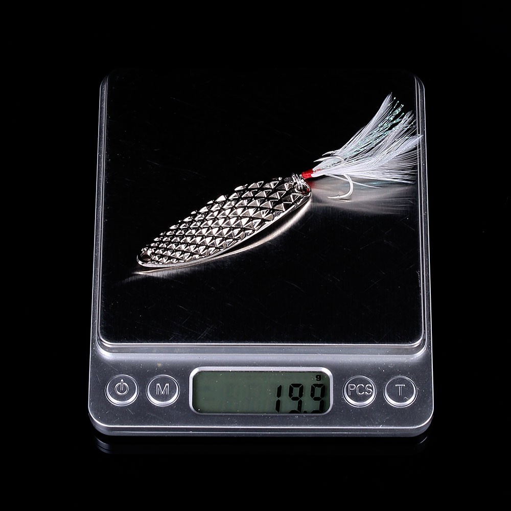 Hengjia 2pcs Umpan Pancing Sendok Spinner Sequin 5g / 7.5g / 10g / 15g / 20g