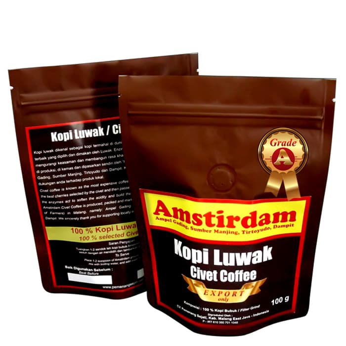 

KOPI MALANG Kopi Luwak Amstirdam Grade A - Bubuk