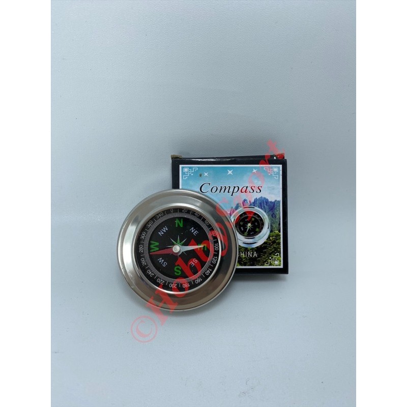 Kompas Stainless Steel S Kiblat Penunjuk Arah Shalat Sholat Islam al kaabah Pramuka Top