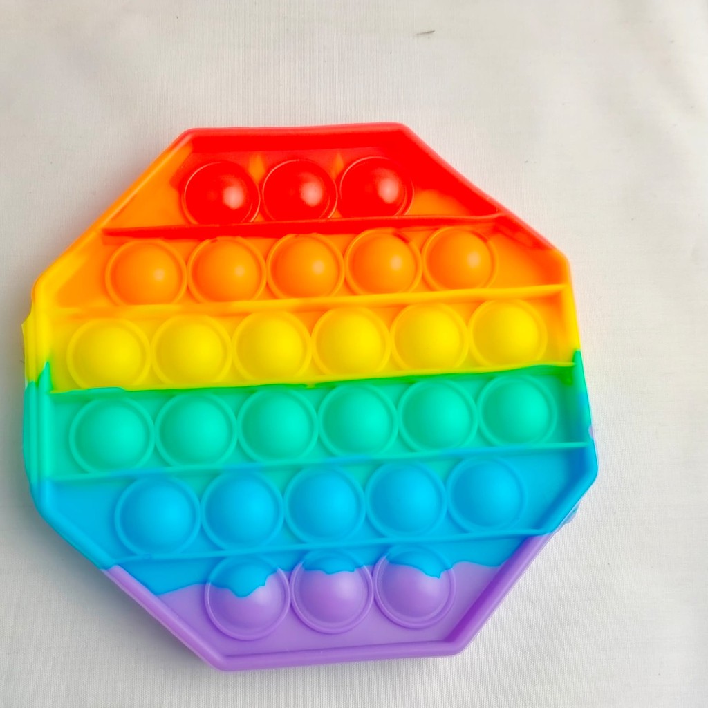POP IT MURAH RAINBOW UNICORN fidget push Pop Its Fidget Toy Push bubble kids POPIT-3