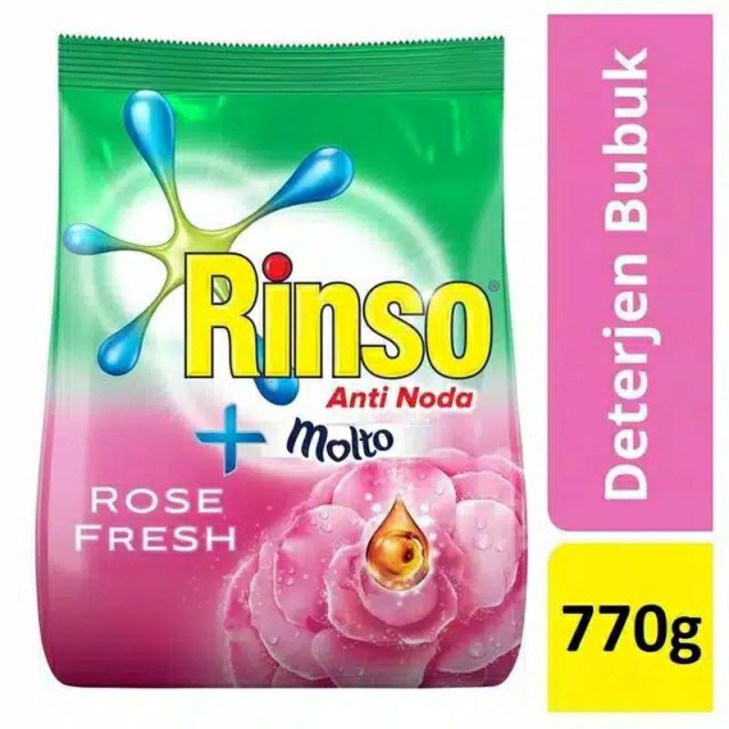 RINSO+MOLTO 770GR / MOLTO DETERJEN BUBUK 700GR / CAIR 700ML