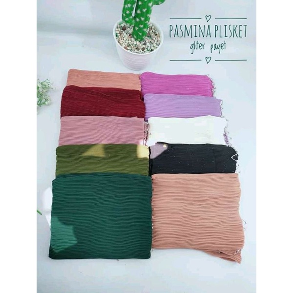 Hijab pasmina plisket
