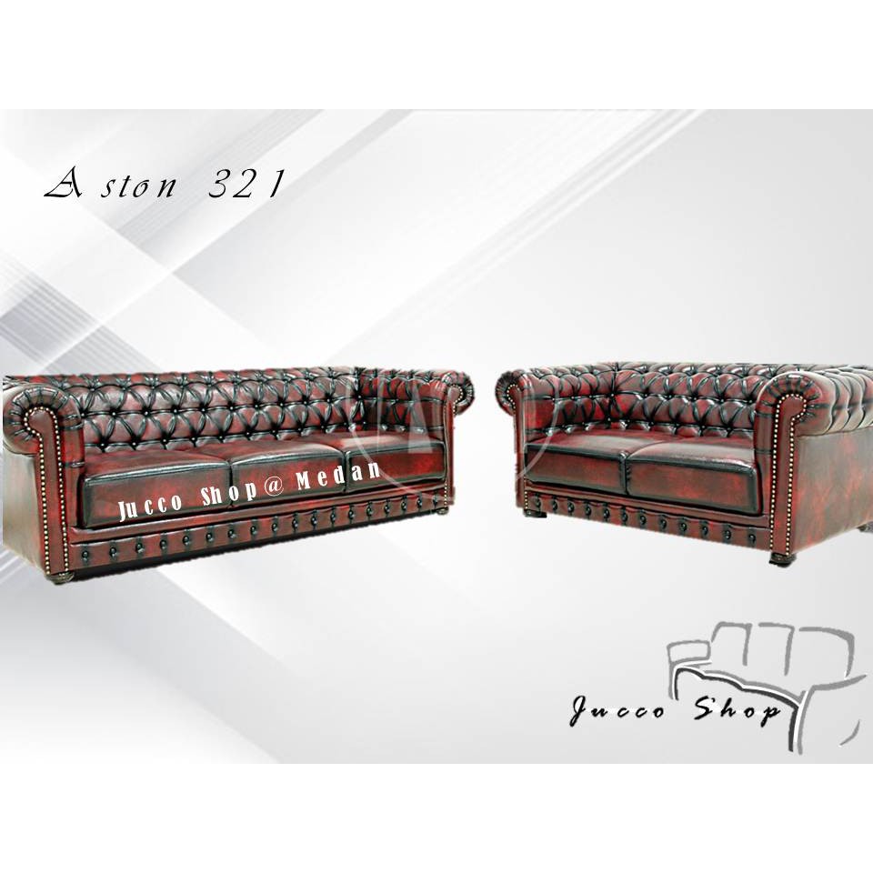 Sofa Tamu Modis Aston - Sofa Tamu Minimalis 321 - Sofa Bahan Kulit