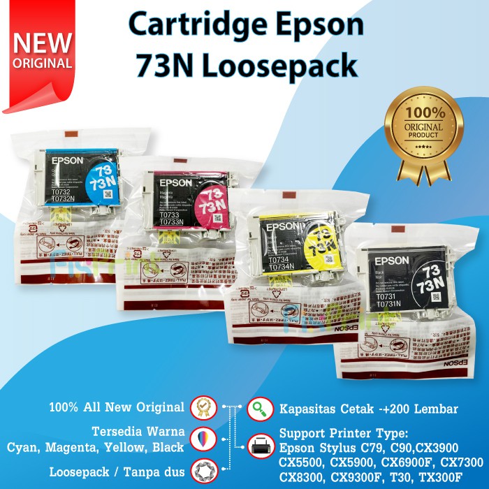 Cartridge Printer Epson 73N 73 N Loosepack Printer T13 T11 T20E T40W