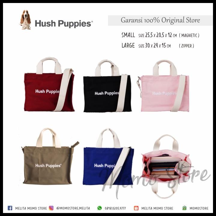 Bag Canvas - [Hush Puppies] Tas Wanita Original Branded Murah - Canvas
