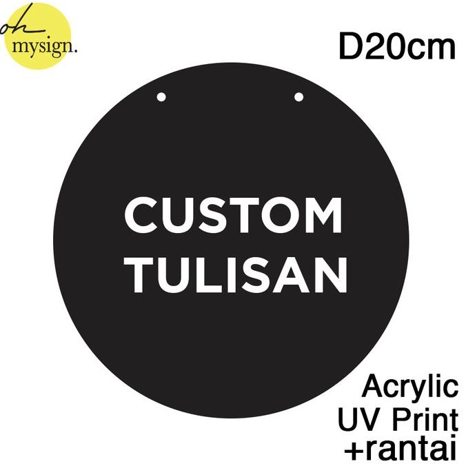 

Office & Stationery | Document Organizer | Custom Tulisan Sign Akrilik Uv Print Bulat Signage Custom Tulisan | Best Seller