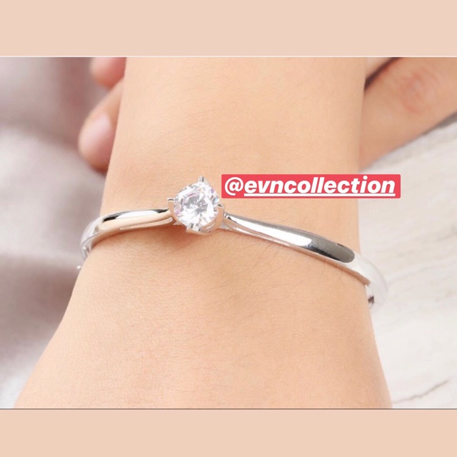 Gelang Solitaire Simple / Bangle / Lapis emas 18k