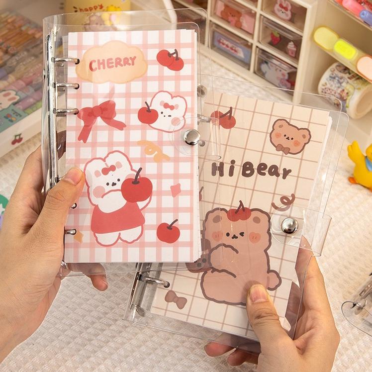 

E7Q [THE UNIVERSE] Buku Binder A6 6 Ring Transparan Binder Cover Notebook Binder Hologram - ST005✹ (Ready)Serba murah ☍