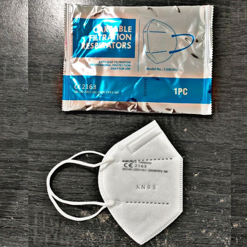 MASKER KN95 CAREABLE FILTRATION RESPIRATORS 5PLY IMPORT PREMIUM 1 PCS