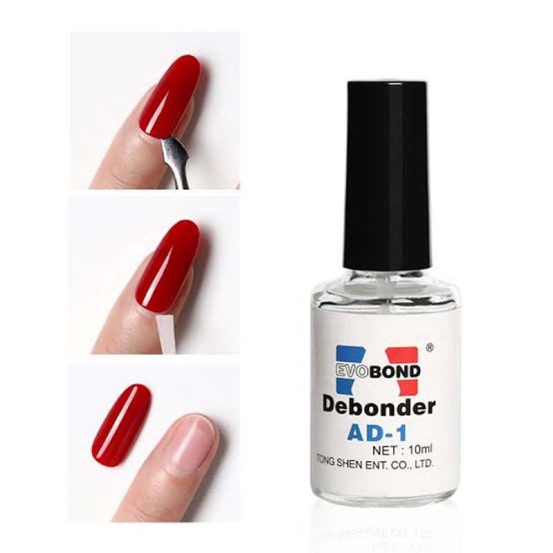 DEBONDER EVO BOND CAIRAN PEMBERSIH PINSET EYELASH CAIRAN COPOT KUKU PALSU FAKE NAILS REMOVER KUPAL