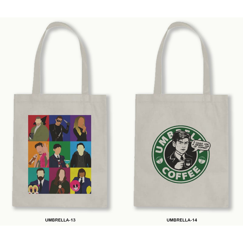 TOTE BAG BLACU 30X40 -THE UMBRELLA ACADEMY-02