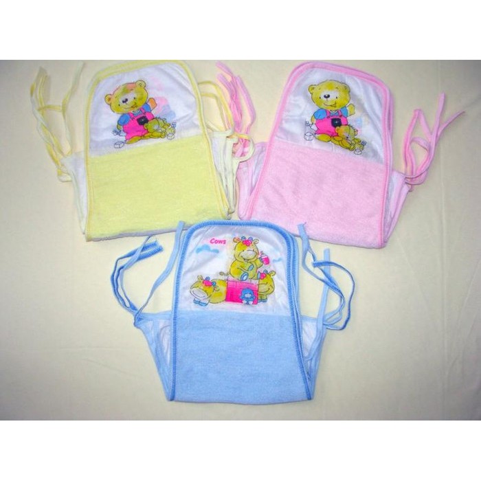 1 Lusin Popok Tali Bayi Bahan Kombinasi Handuk Dan Kain / Popok Kain Bayi Handuk (isi 12pcs)