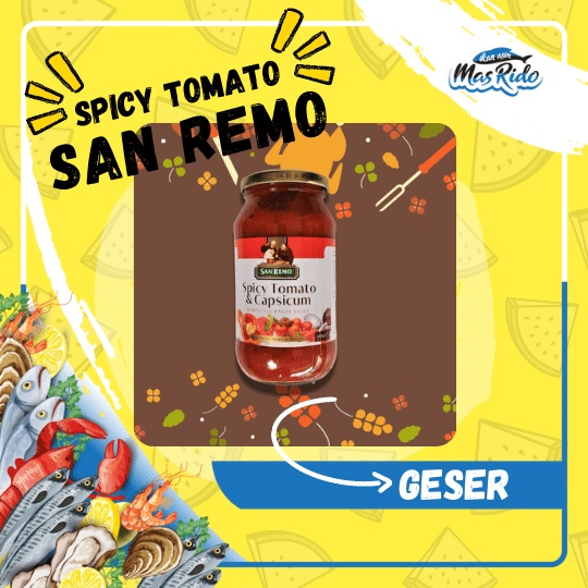 

San Remo Pasta Sauce Spicy Tomato And Capsicum Original Sauce Pasta