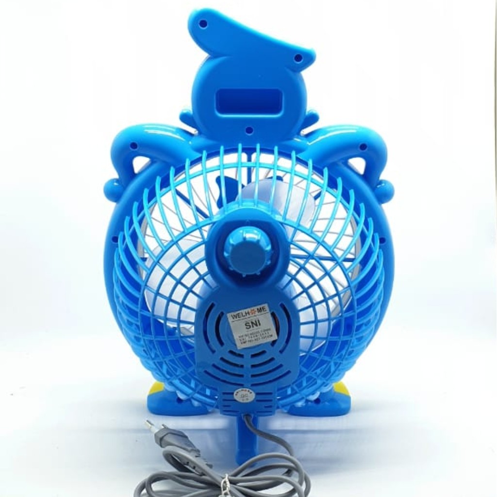 WH-103D Welhome Kipas Angin Bebek 10&quot; / Kipas Angin Listrik Karakter / Box Fan / Desk Fan