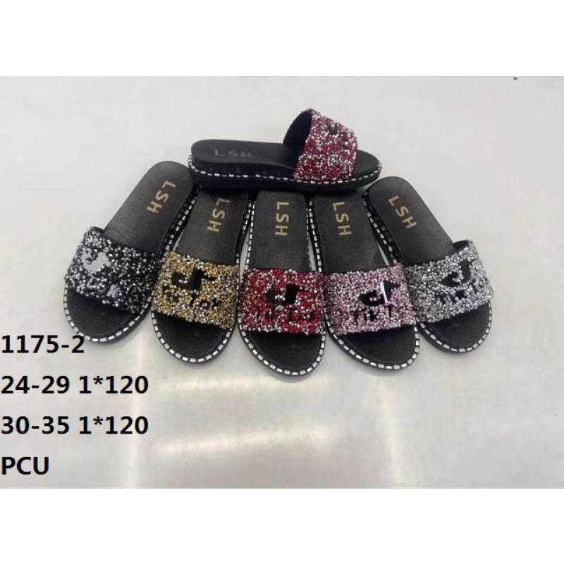 Sandal slop anak permata tik-tok import LSH