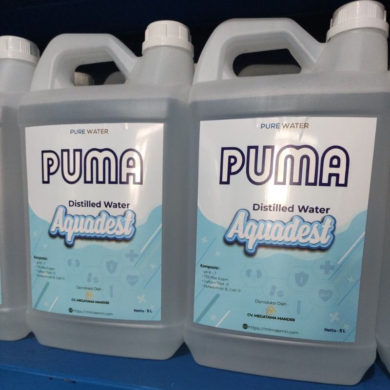 Aquadest Murni Aquavidest 5 liter Air Suling Aquades