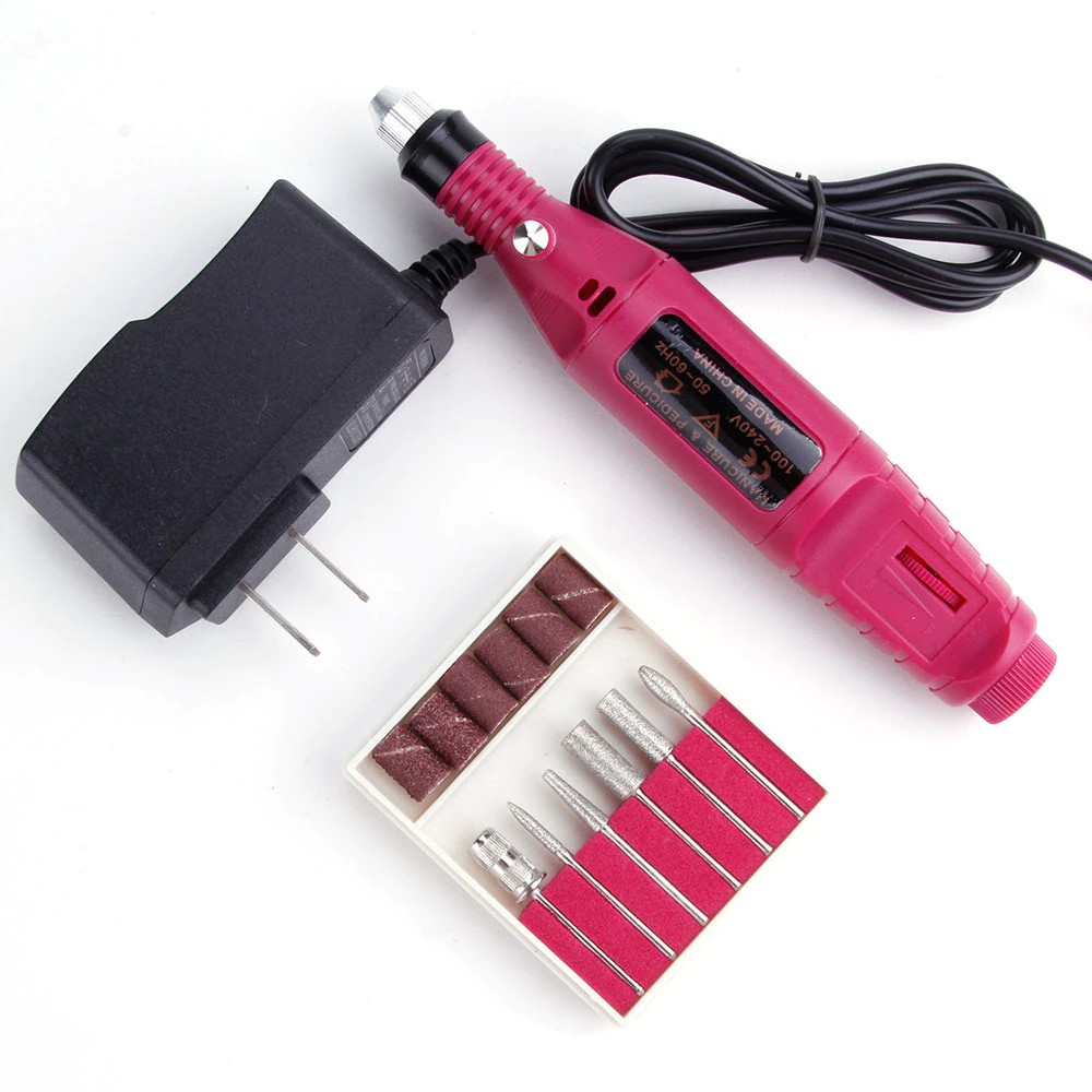 Mesin Bor kikir ukir mini grinder DC set Nail elektrik