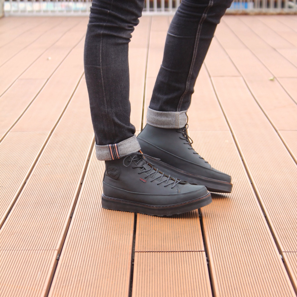 BOOTS CLASSIC CASUAL - ARTHUR FULL BLACK - BRADLEYS OFFICIAL