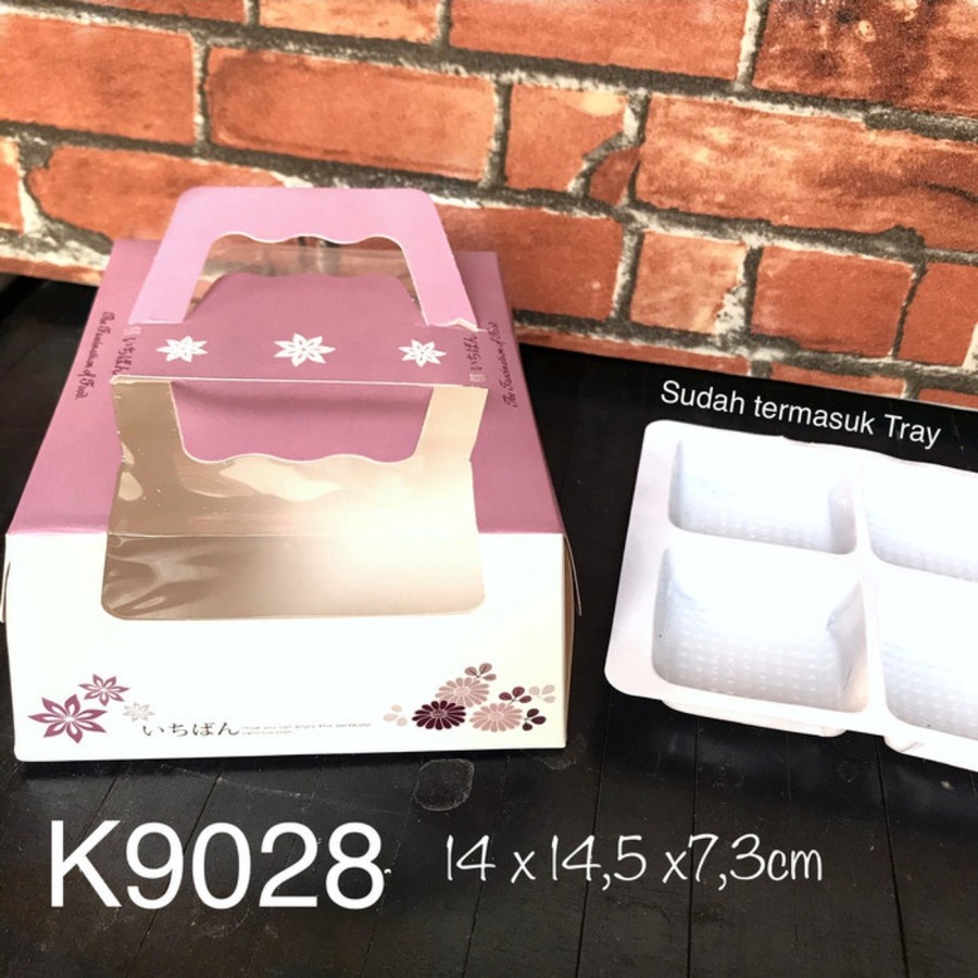 

10 pcs K9028 kotak dus kue sekat Hampers mooncake Cupcake