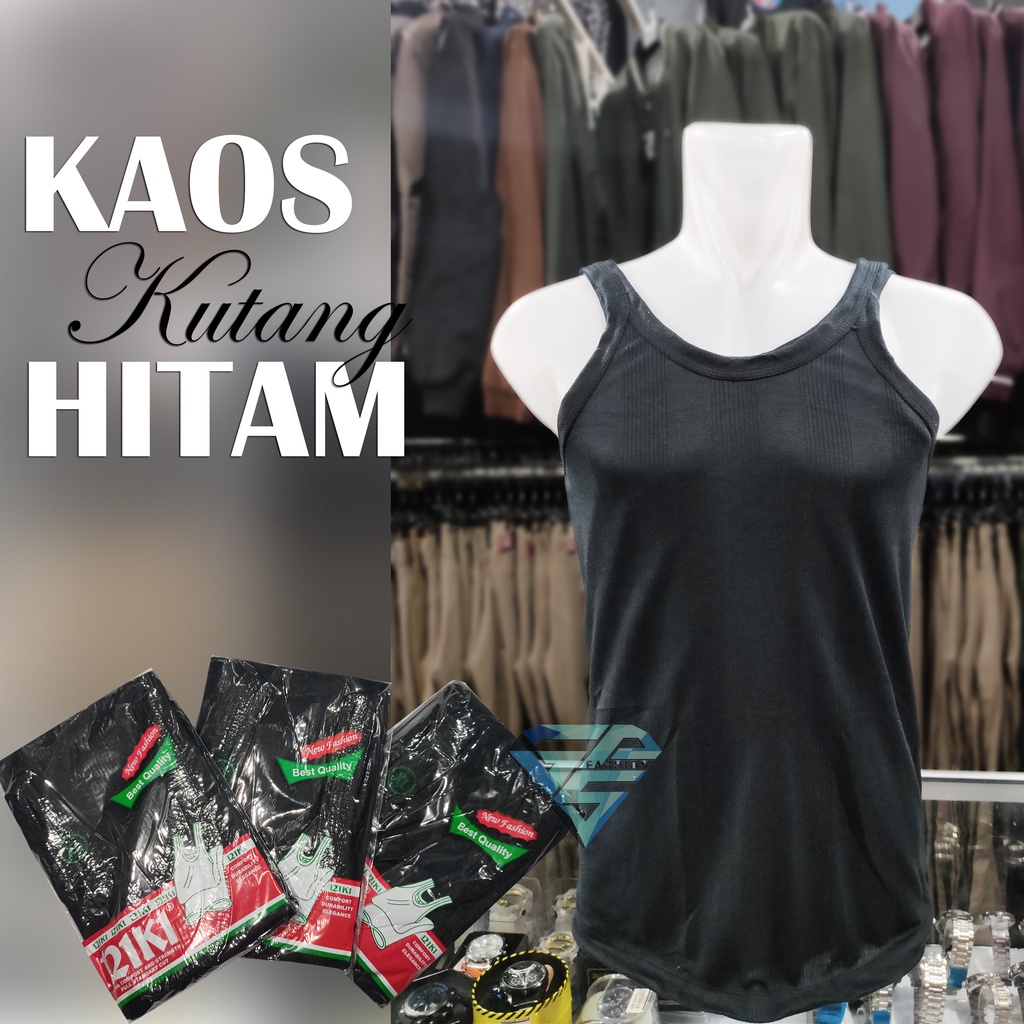 Kaos Singlet Pria Kaus Kutang Pria Dewasa M L XL 3L-3