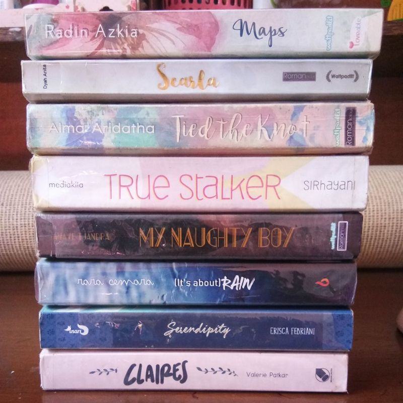 

PRELOVED NOVEL WATTPAD pt.3 | claires | true stalker | scarla | BACA DESKRIPSI