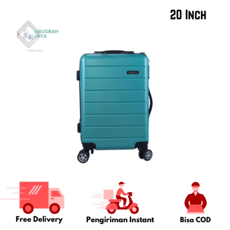 Koper Polo Vienna 001 ukuran 20 inch koper cabin berbahan fiber bisa custom uv printing