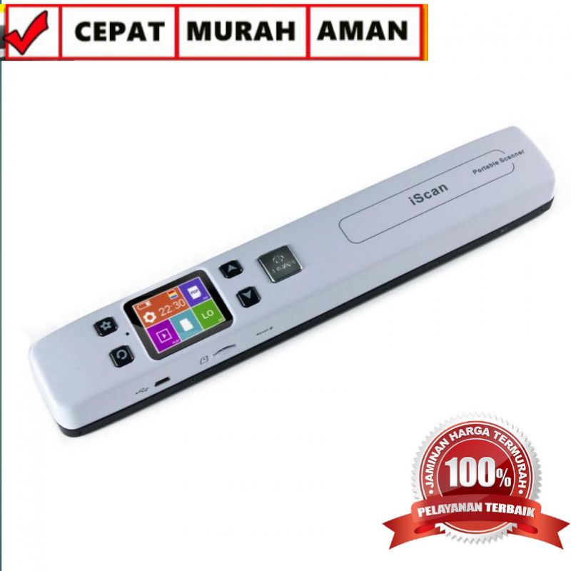 PORTABLE FULL COLOR SCANNER 1050DPI LCD NONWIFI/WIFI FUNCTION- ISCAN02