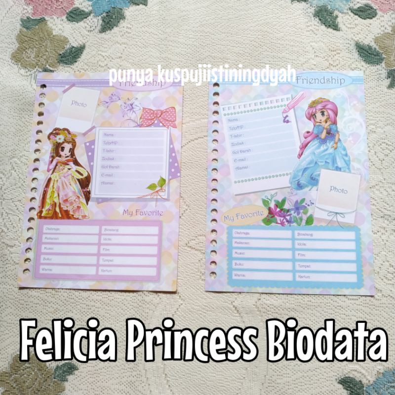 Binder Felicia Princess Biodata