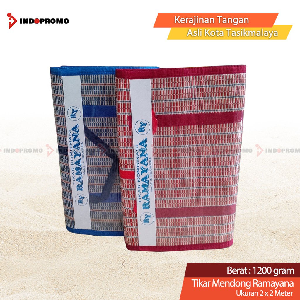 TIKAR TENUN RAMAYANA / TIKAR LIPAT/ KARPET MENDONG UKURAN 2x2 Meter