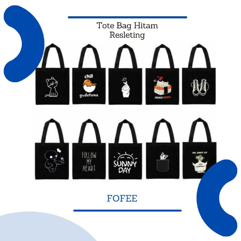 [LOCAL] - Totebag Custom Murah Kpop Ada Resleting