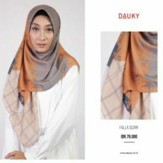 Segiempat Motif Bahan Voal Dauky Falla Scarf