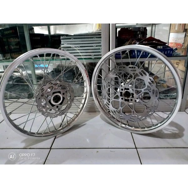 Velg Jari Jari Paketan Komplit Murah Satria FU Ring 17 Lebar 140-140 Depan Belakang